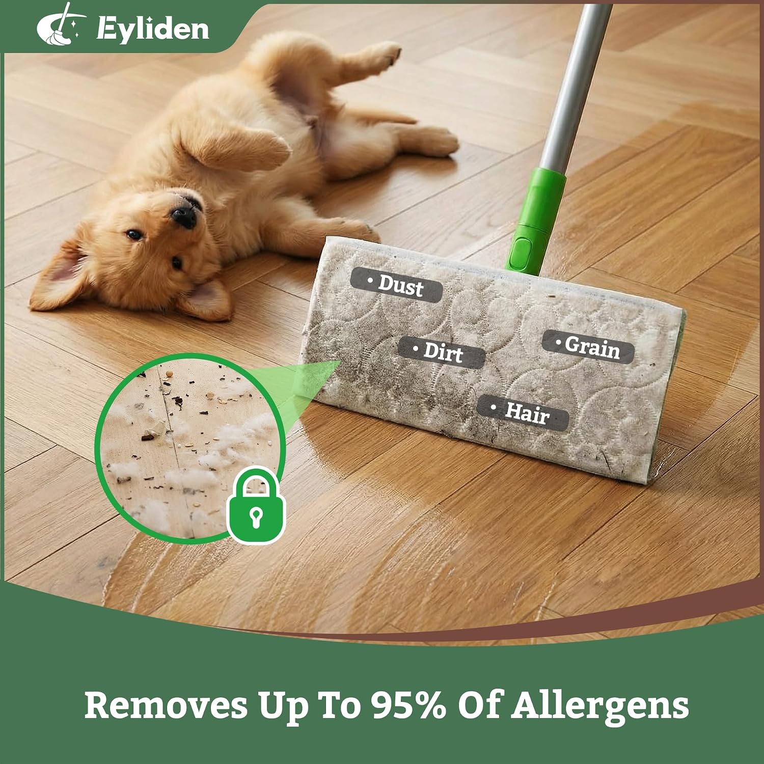 Detalle de Eyliden Sweeper Mop Starter Kit with 36 Refills