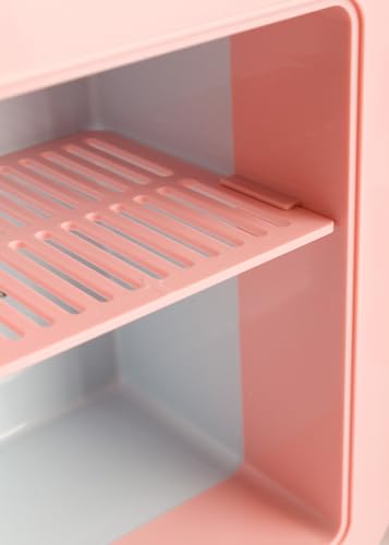 Detalle de CREATE Fridge Mini Box: mini frigorífico 4 L rosa pastel con frío y calor