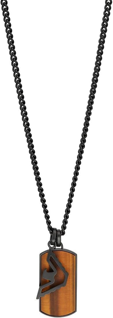 Thumbnail 6 de Emporio Armani Collier pour homme en perles avec fermoir mousqueton, acier inoxydable