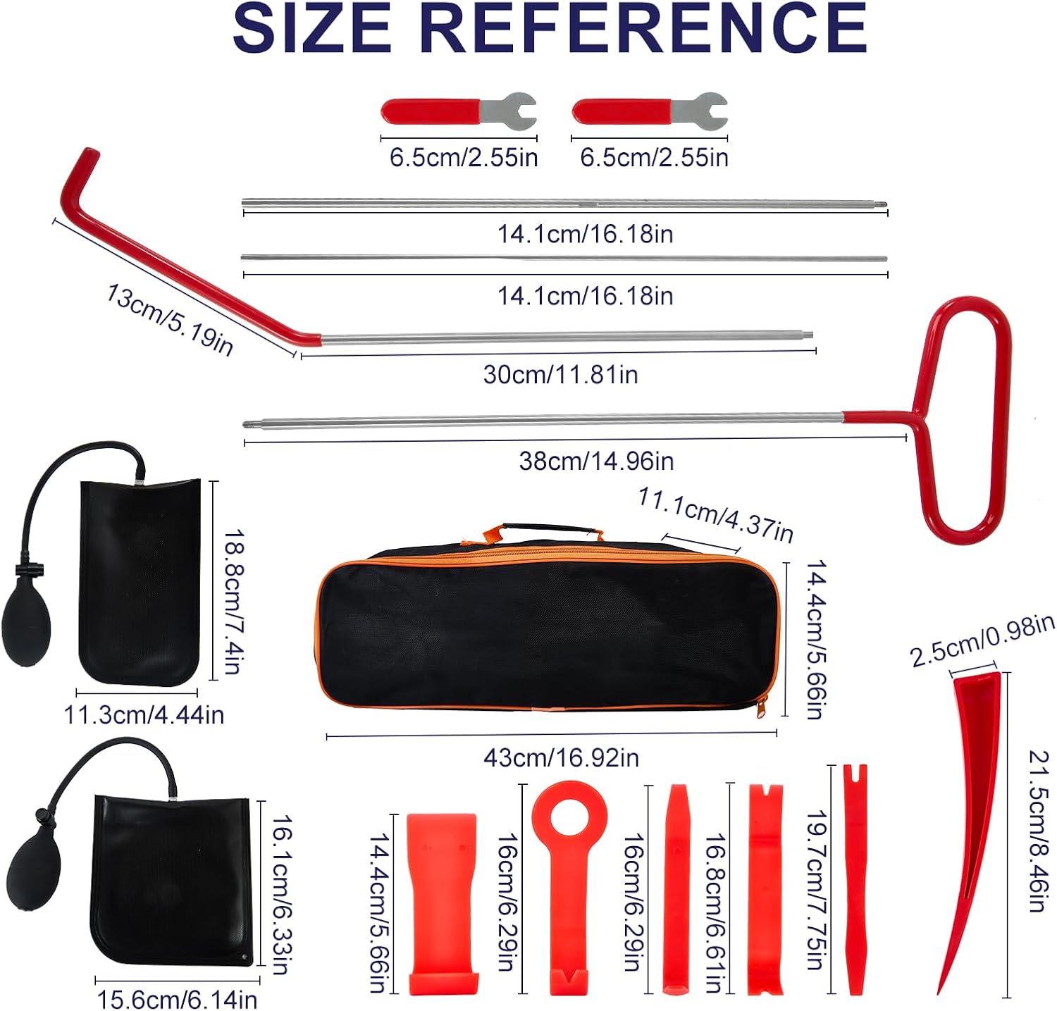 Detalle 2 de Ricenp Stainless Steel Pin Puller Tool Set (16-Piece) with 68-Inch Extractor