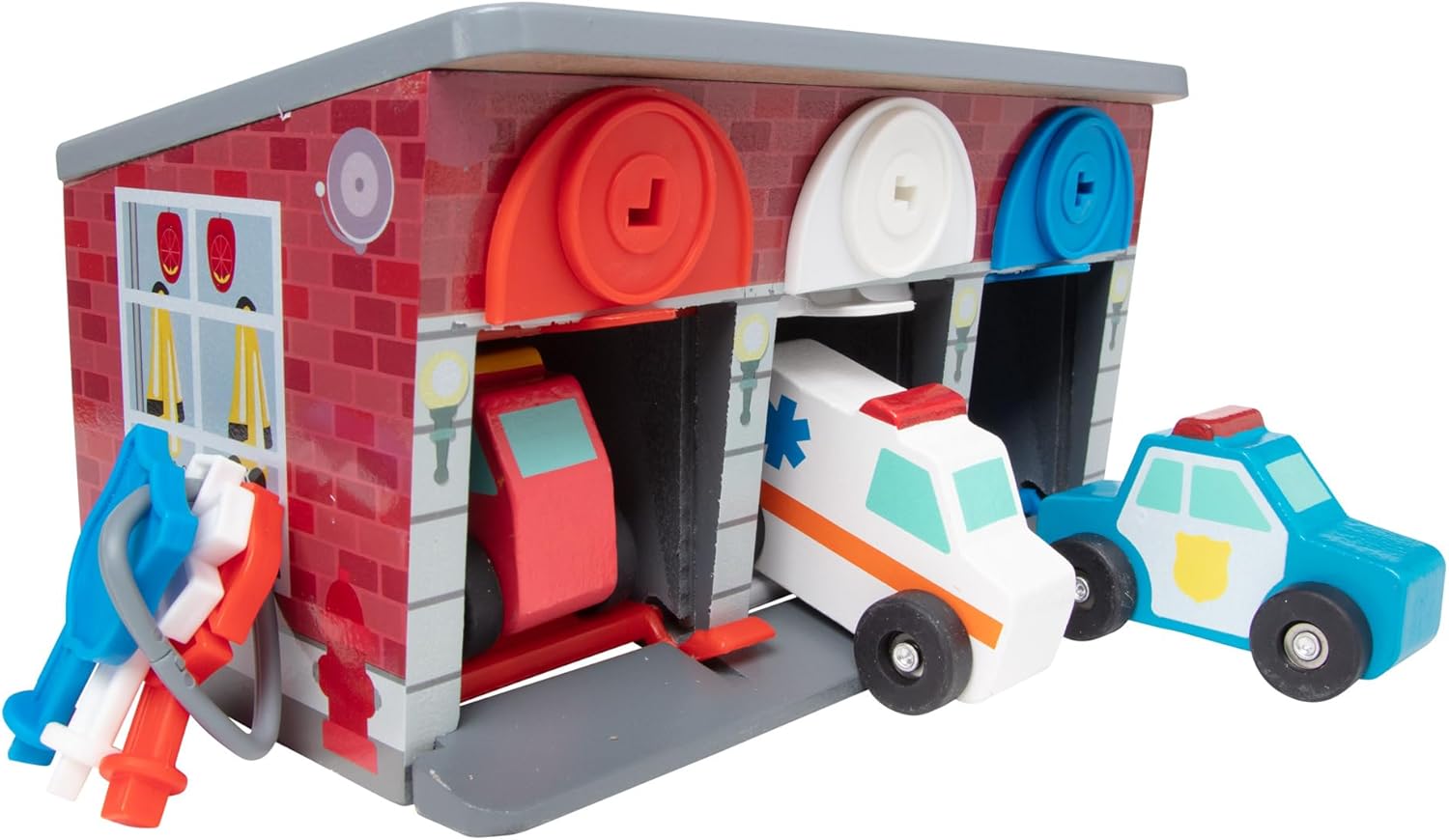 Melissa & Doug Wooden Rescue Vehicles 7-piece set