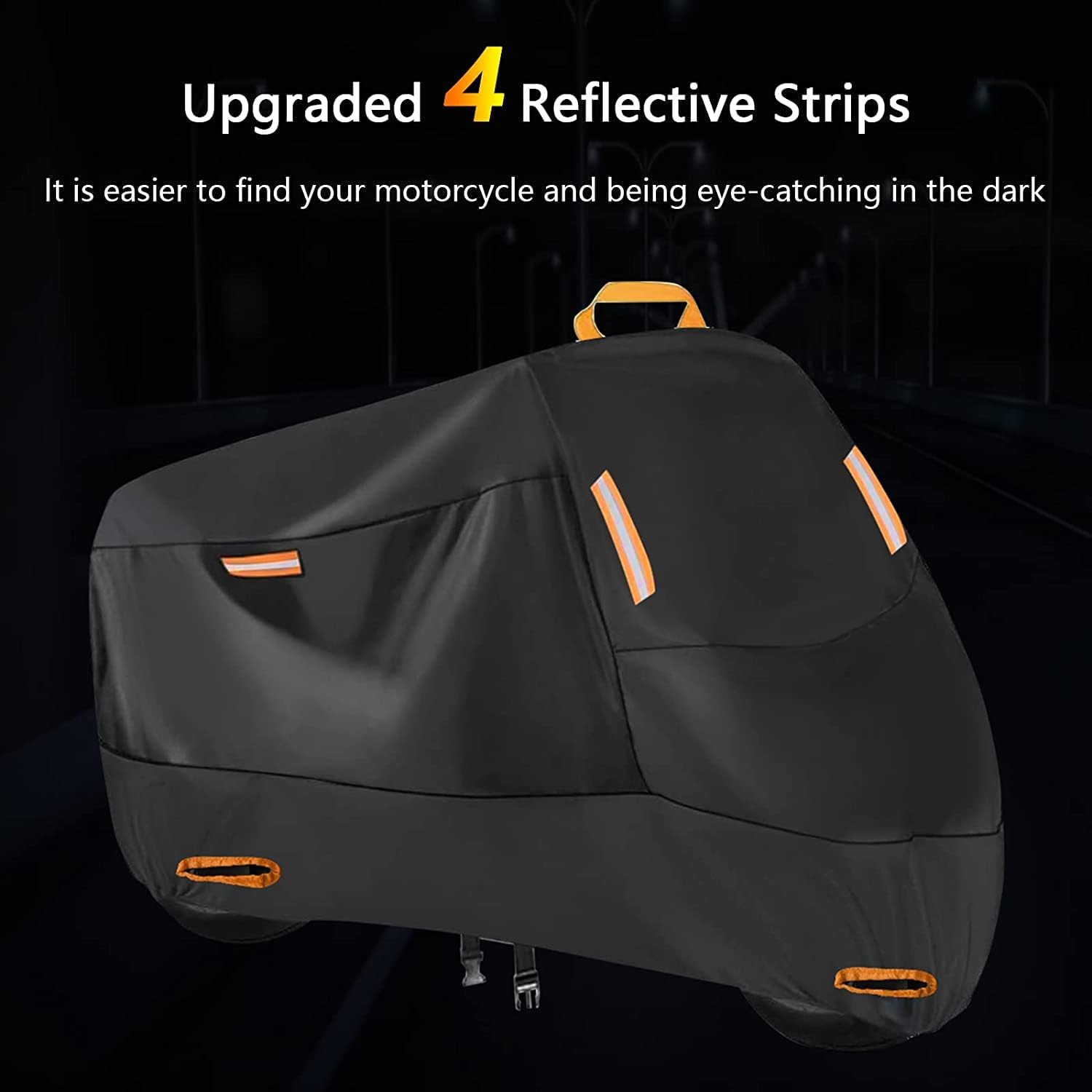 Thumbnail 3 de SECELES 4XL Motorcycle Cover Waterproof Outdoor (108"), Fits Touring Cruisers up to 108