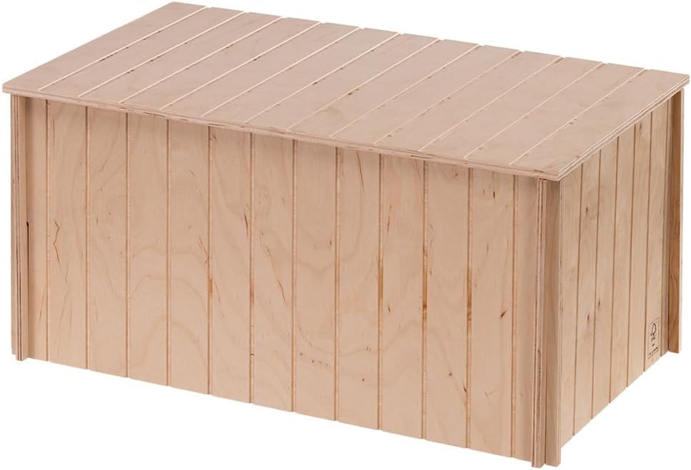 Detalle de Ferplast Wooden House for Rabbits, Guinea Pigs & Hamsters (Size XXL) – FSC® Wood, Ventilation Window