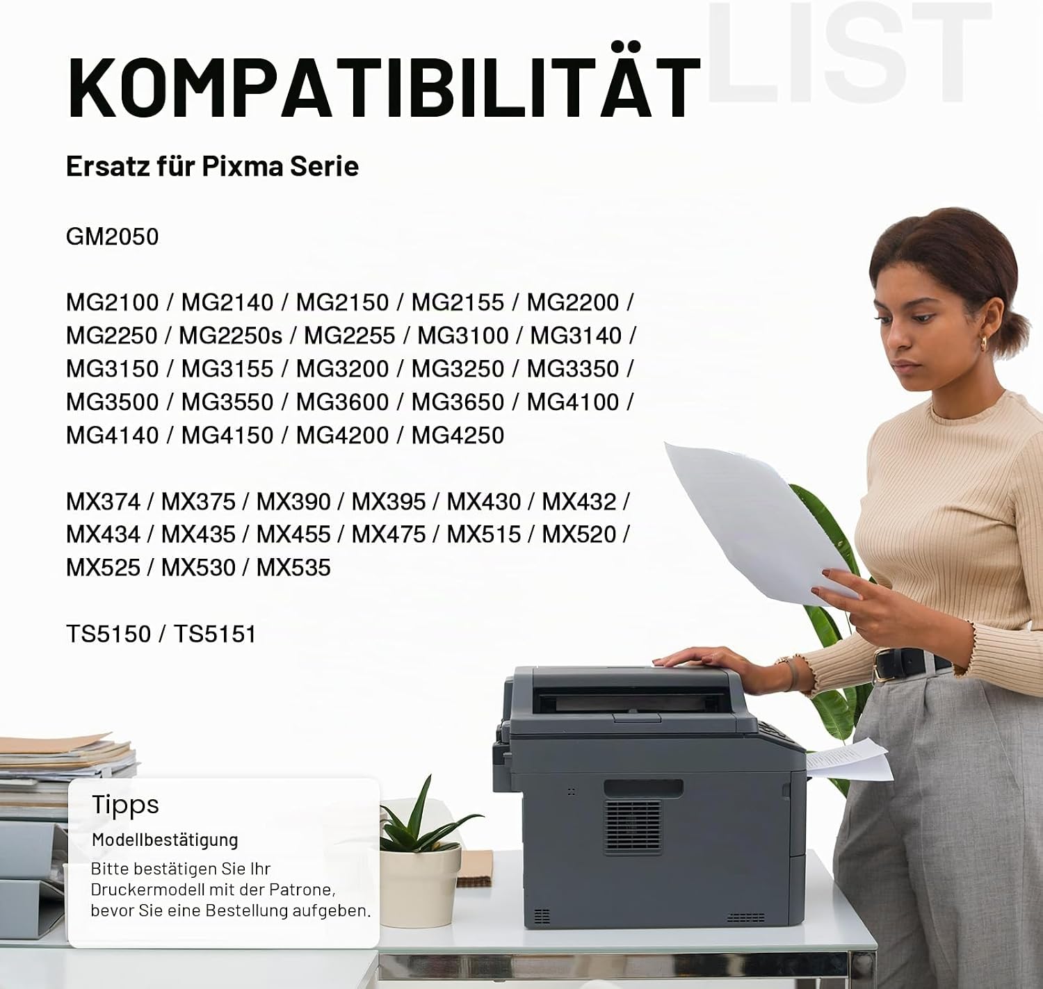 Detalle 2 de Economink PG 540 Schwarz kompatible Druckerpatrone für Canon