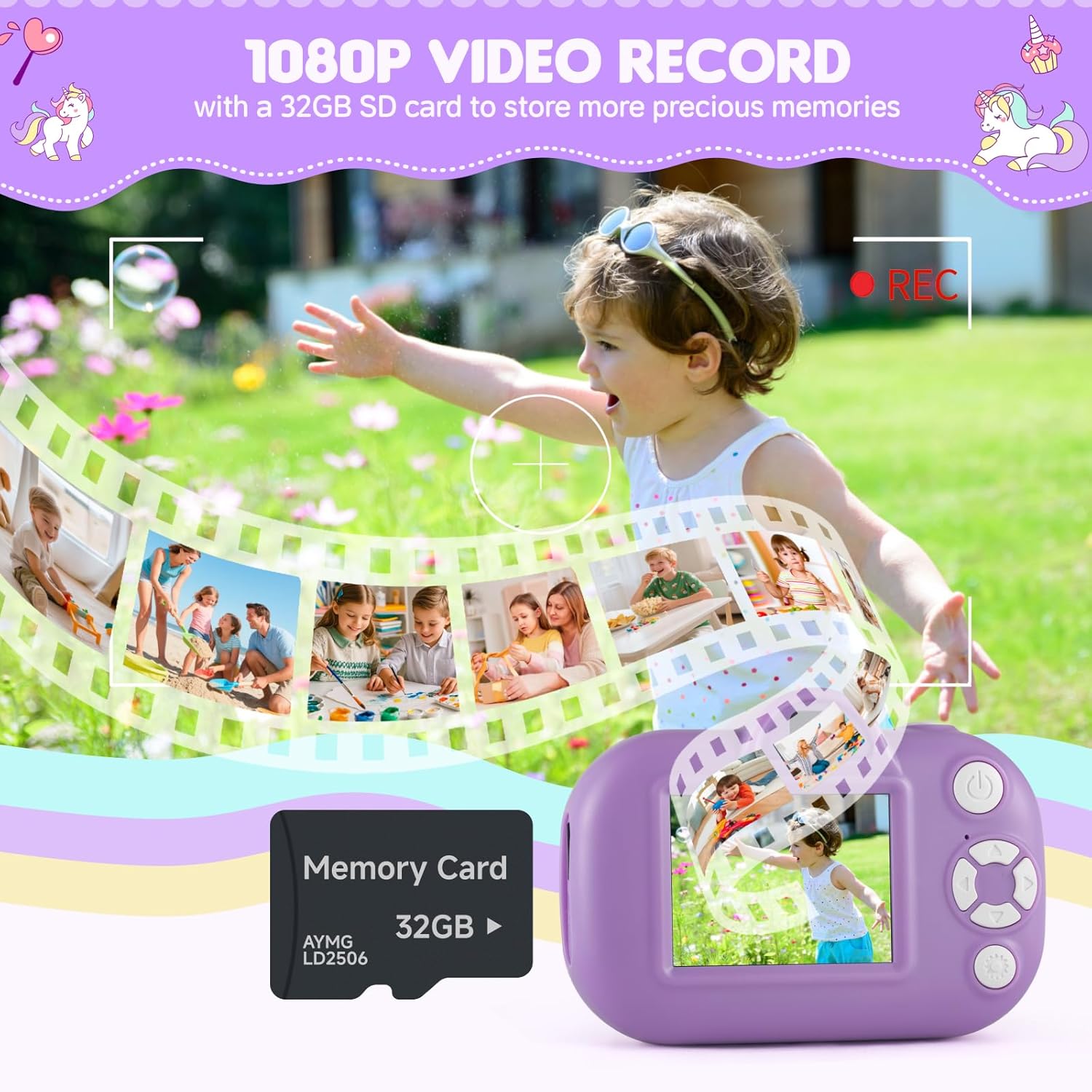 Thumbnail 4 de Kids Camera 48MP Dual Lens 32GB for Ages 3–9