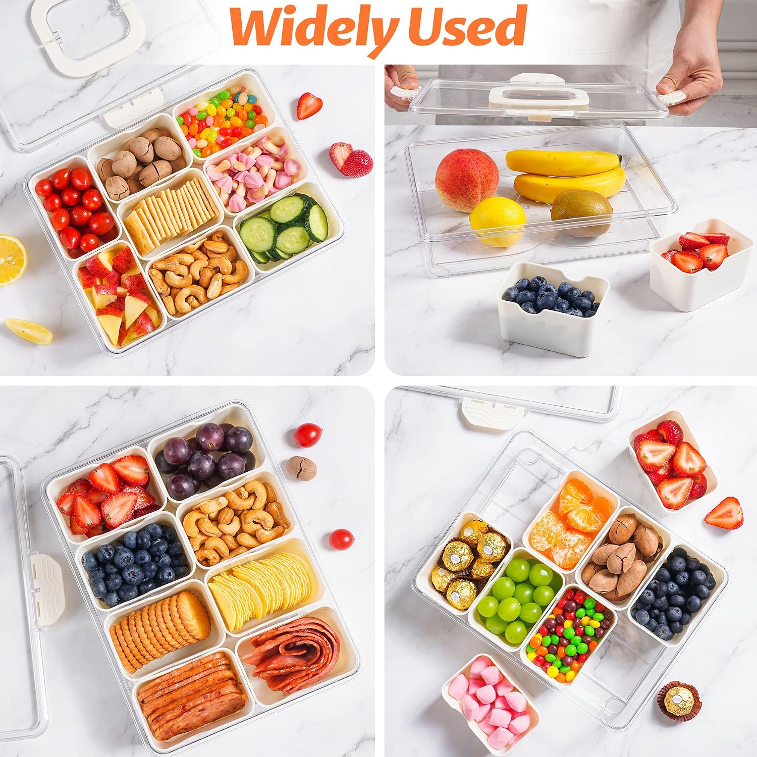 Detalle 1 de TCHZA Snackle Box Container with 8 Compartments