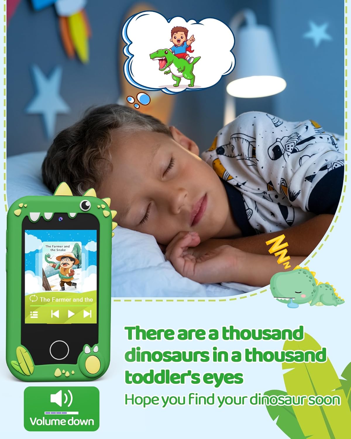 Thumbnail 5 de KOKODI Kids Smart Phone Toy with Touchscreen HD Dual Camera (Green)