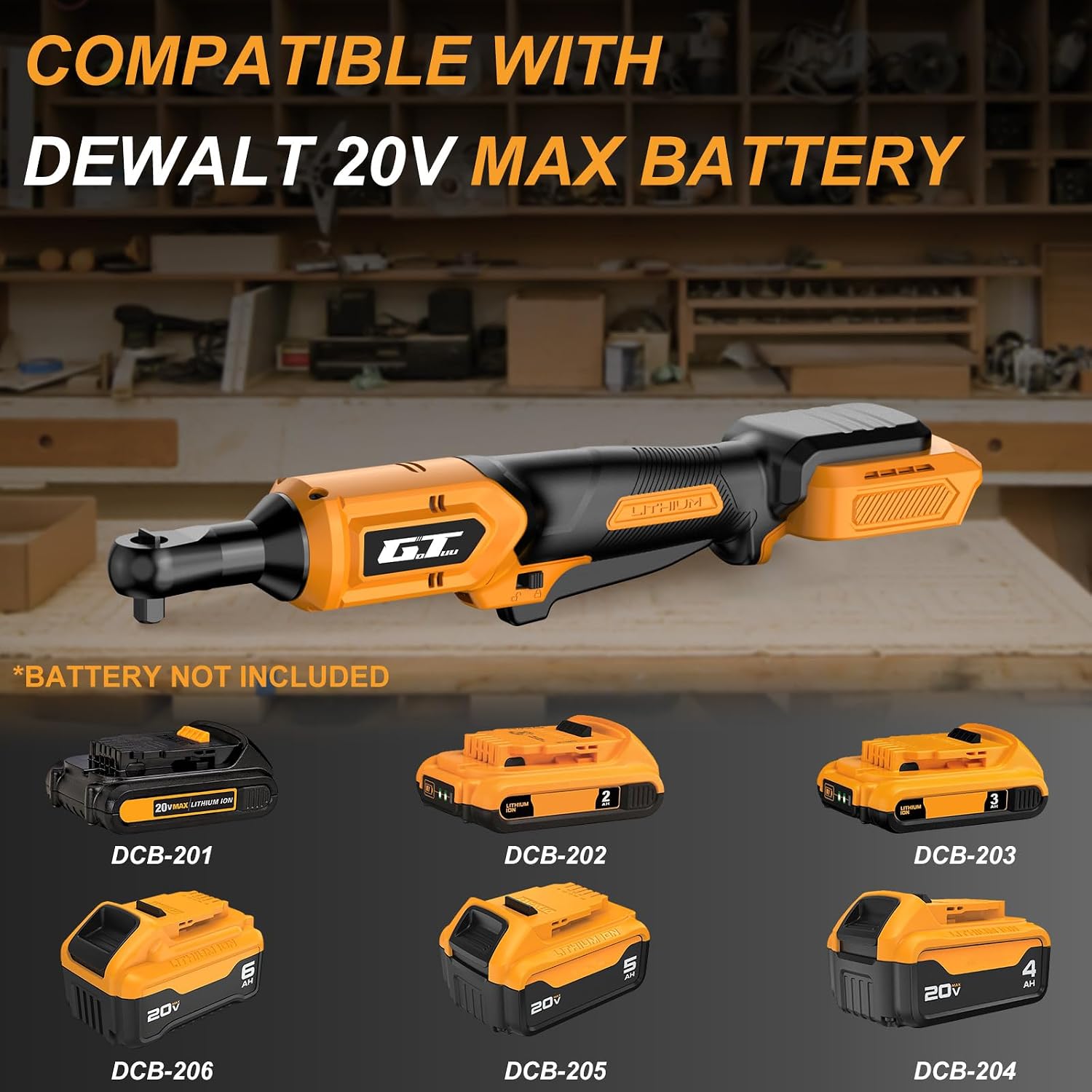 Thumbnail 1 de GOTUU Cordless Ratchet Wrench 3/8-Inch
