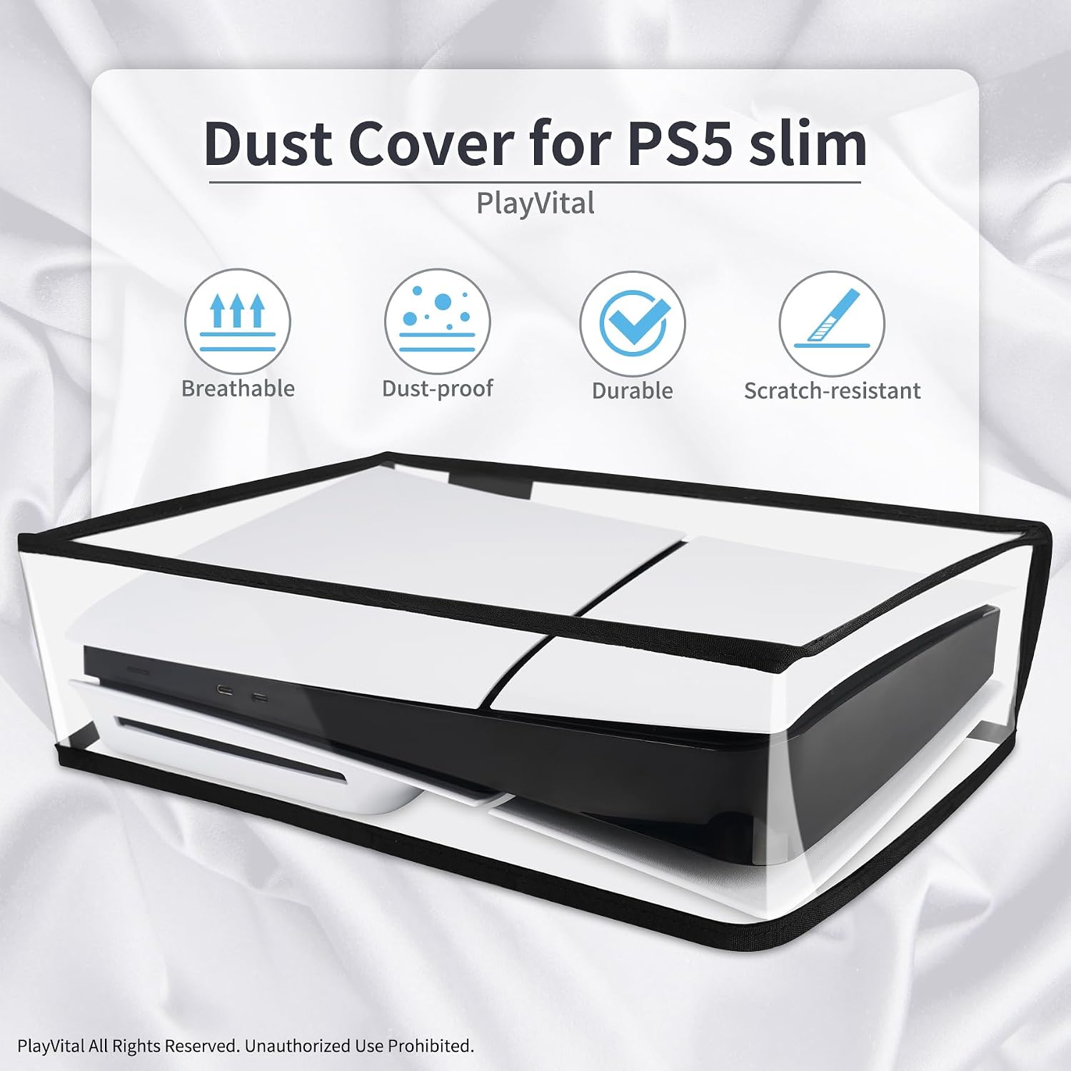 Detalle de PlayVital Cubierta Antipolvo para PS5 Slim