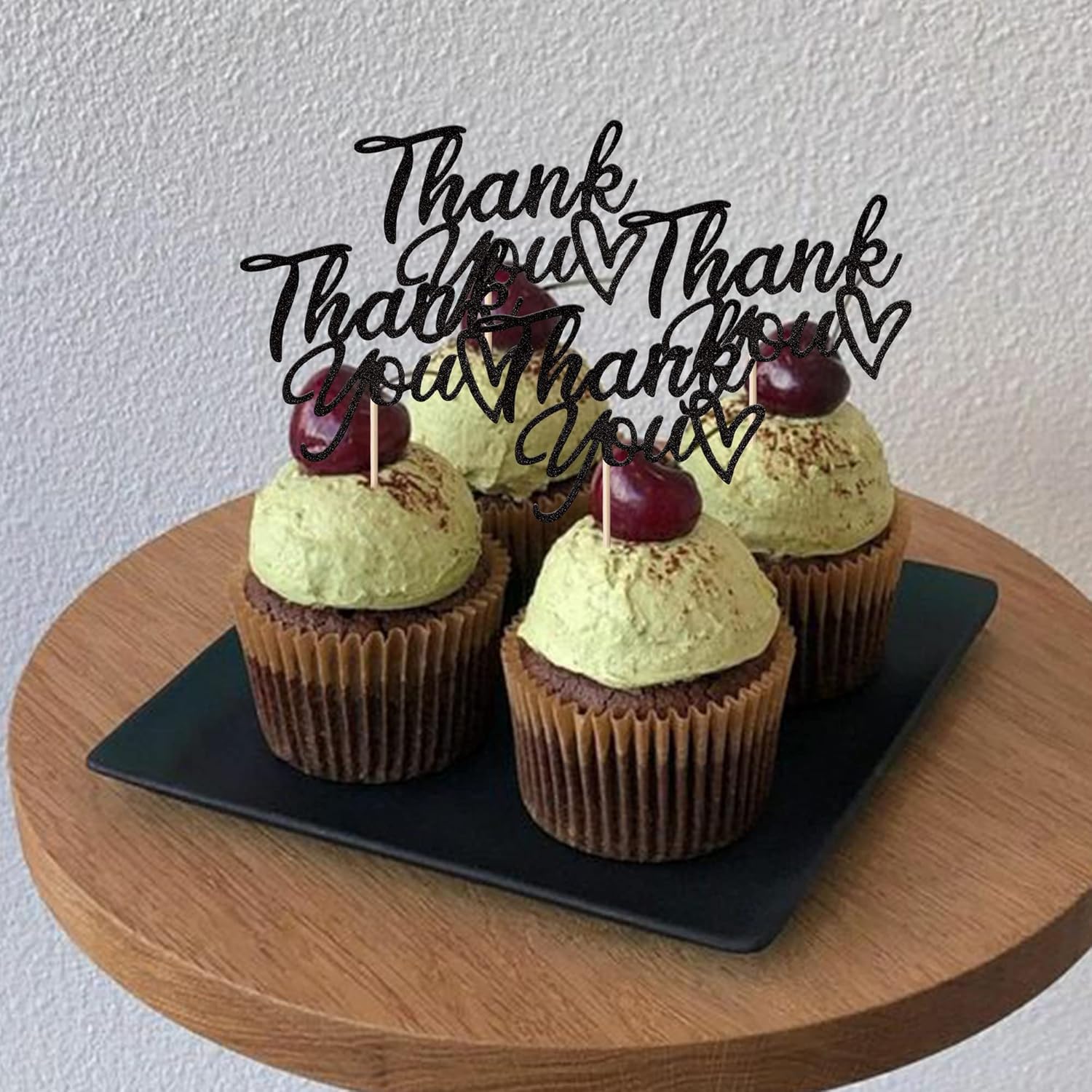 Thumbnail 4 de SYKYCTCY Thank You Cupcake Toppers 24 🎂