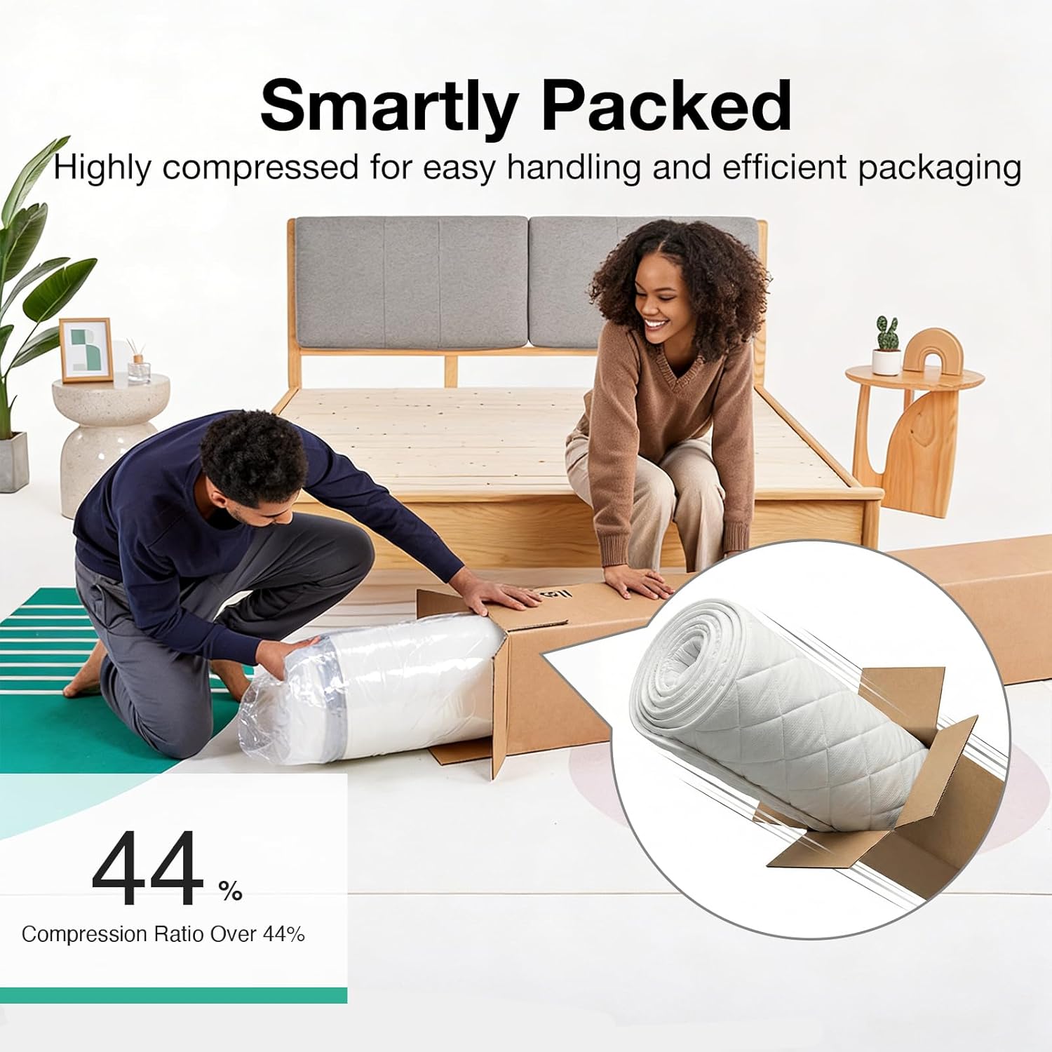 Thumbnail 5 de Novilla 4FT6 Double Hybrid Pocket Sprung Mattress (20cm) – Medium Firm, Hybrid comfort, Oeko-Tex certified