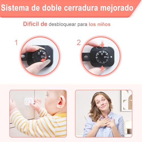 Detalle de REDTRON Verrouillage bébé, lot de 6,