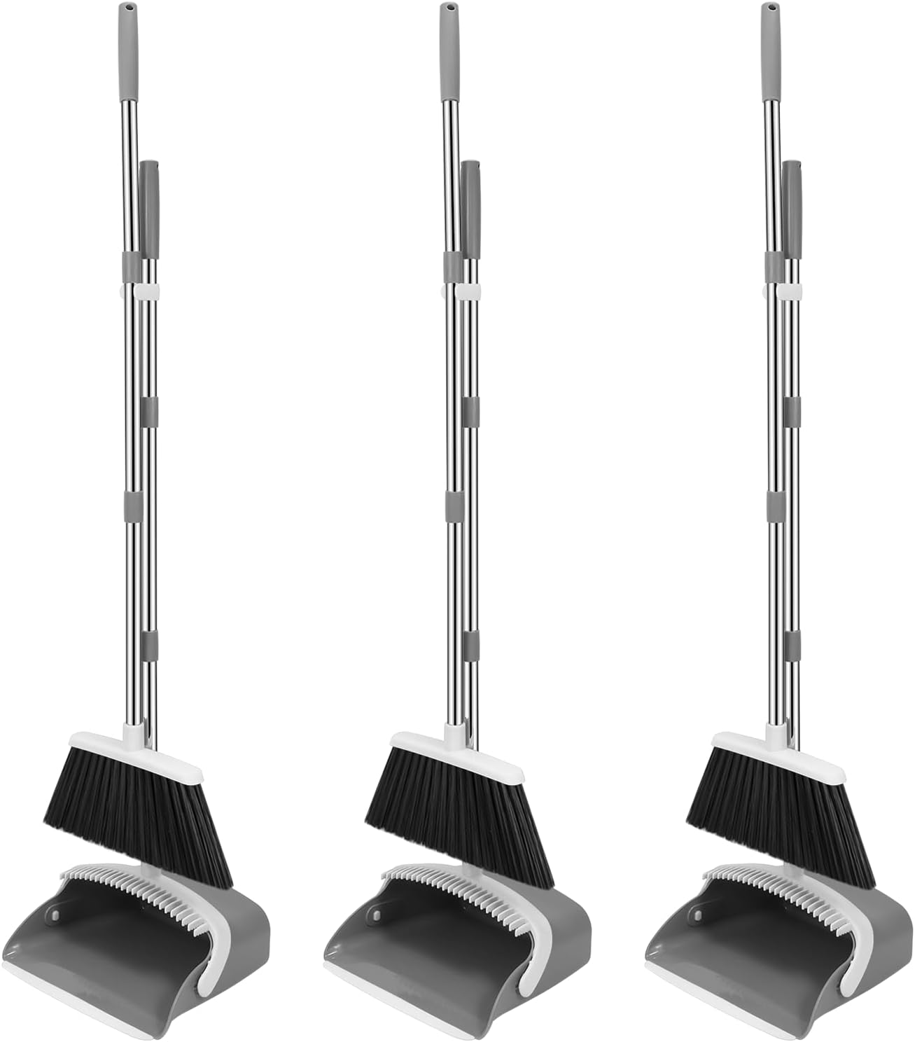 Detalle de NACENA Broom and Dustpan Set, 52-in Handle