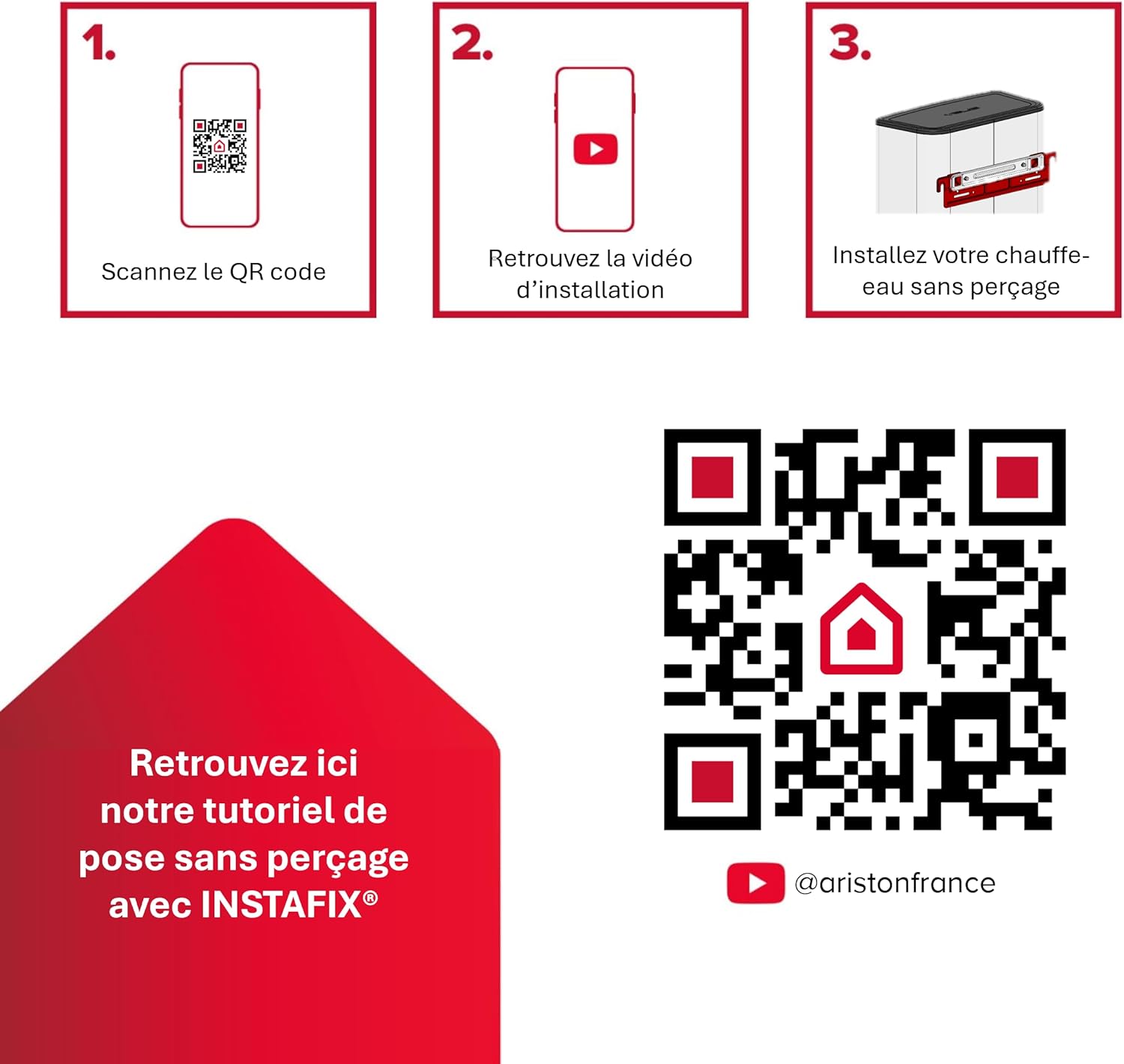 Detalle 2 de Ariston INSTAFIX supporto universale per scaldabagno 50-100 l