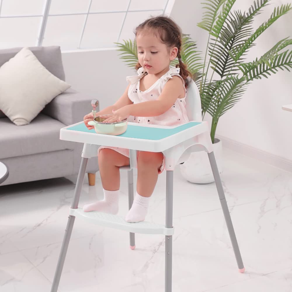 Thumbnail 5 de Vicloon Silikon Hochstuhl Matte für Babys und Kinder – BPA-frei, flexibel, faltbar, blau