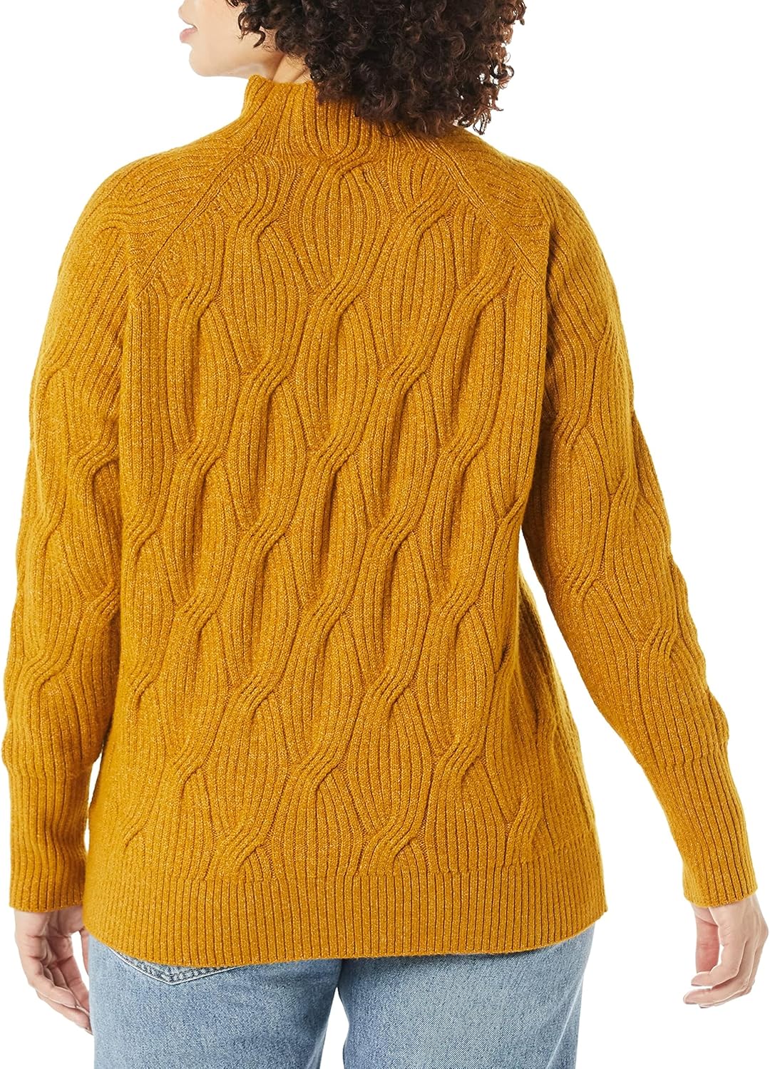 Thumbnail 3 de Amazon Essentials Women's Soft Touch Cable Knit Funnel Neck Jumper