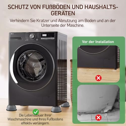 Thumbnail 5 de XIANGLONGY Waschmaschinenfüße 4 Stück – Anti-Vibration Dämpfer, rutschfest