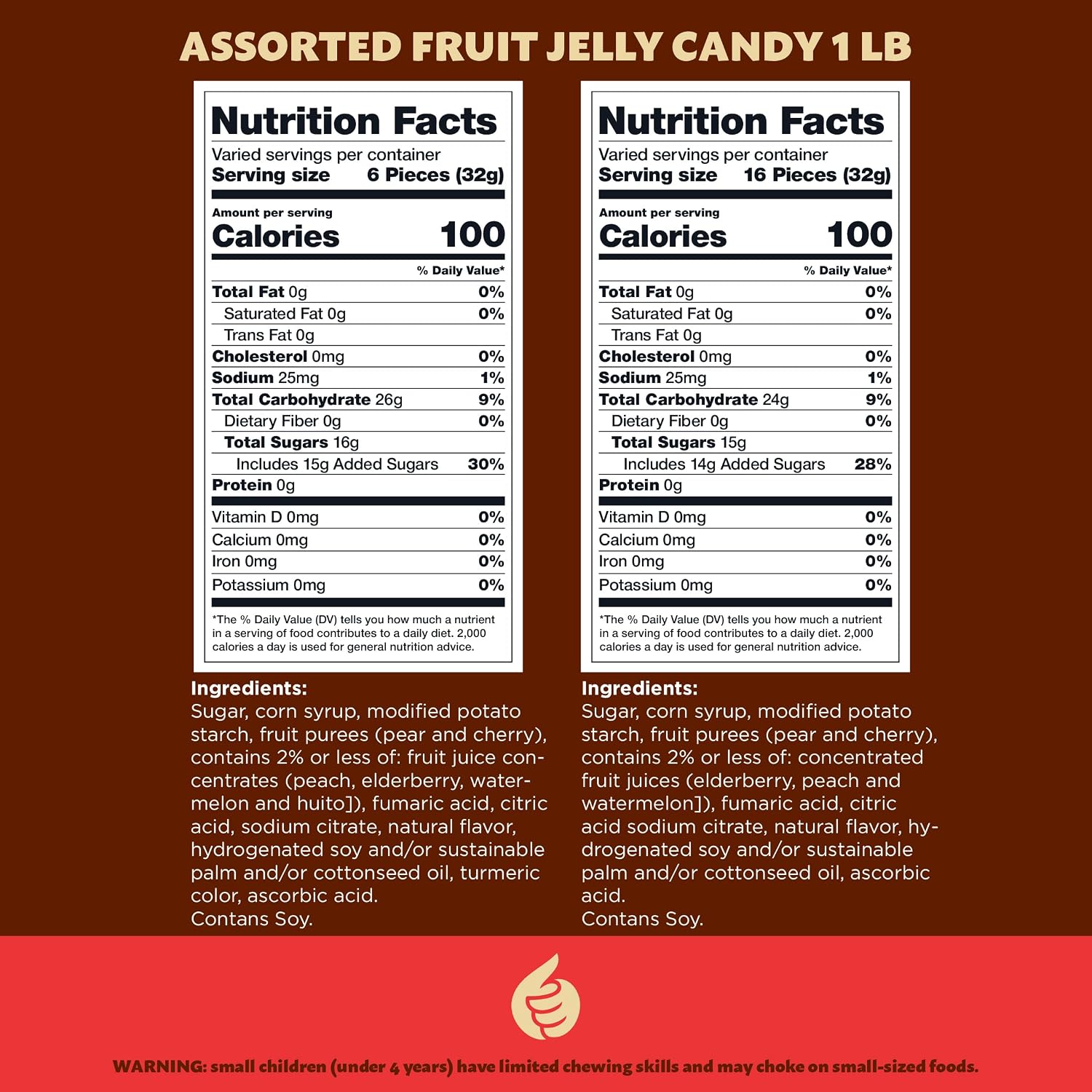 Detalle 2 de ILIKE! Sour Fruit Jelly Candy Mix, Dye-Free Vegan Gummies, 1 Lb Bag