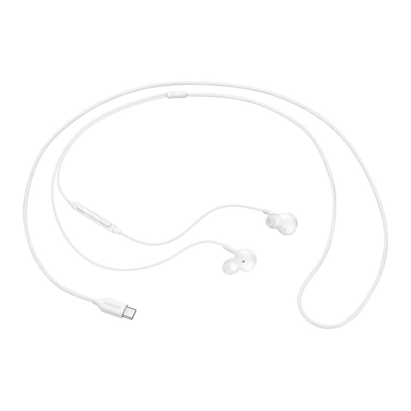 Detalle de Auriculares Samsung EO-IC100 USB con micrófono integrado – blanco