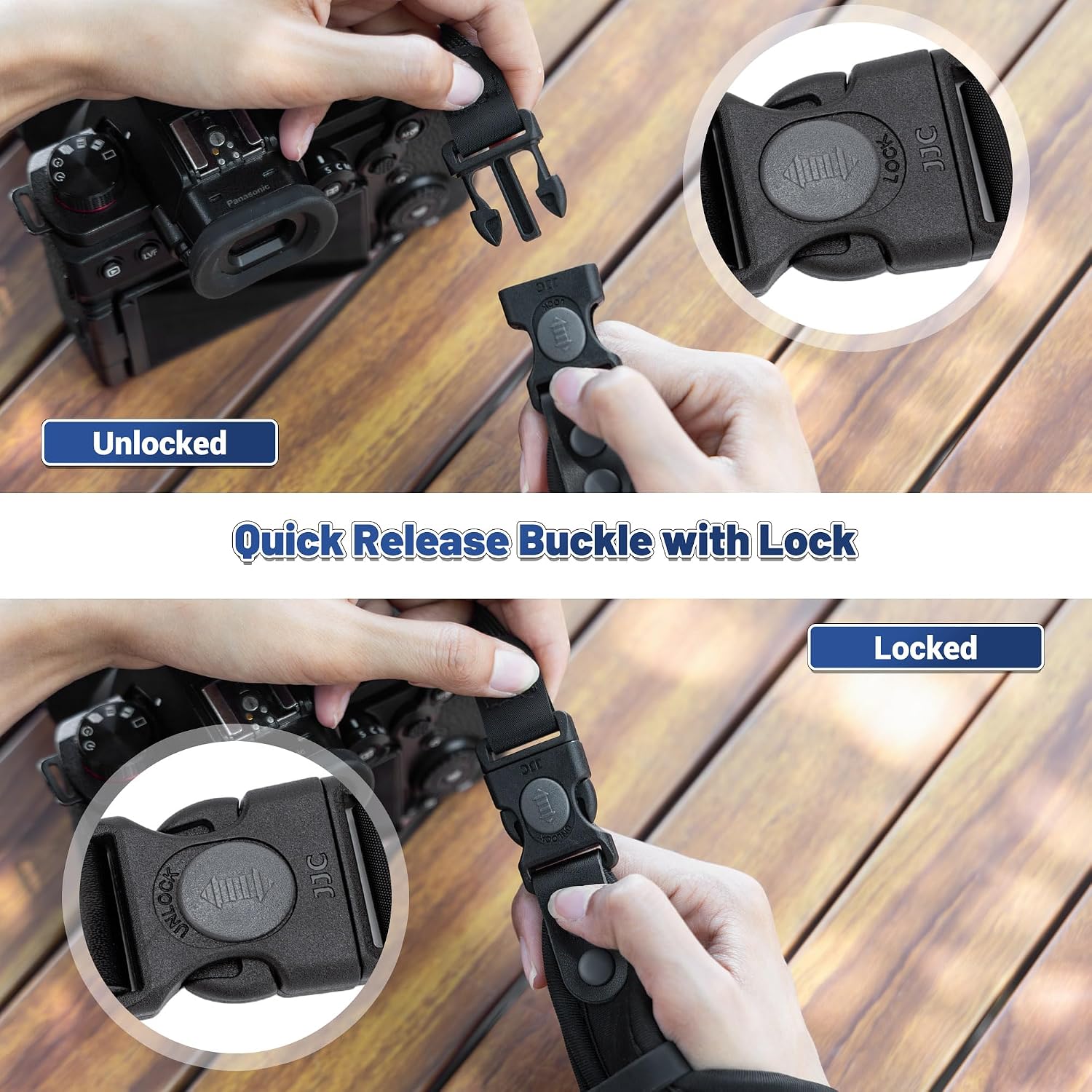 Detalle de JJC Quick Release Hand Wrist Strap for Cameras 🎥