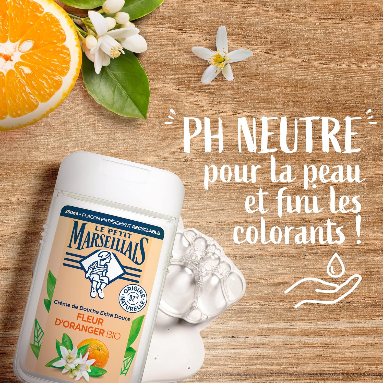 Detalle de Le Petit Marseillais Crème douche 6x250 ml