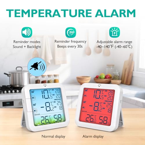 Thumbnail 3 de LUM9EX8 Wireless Fridge Freezer Thermometer with Alarm and Dual Sensors