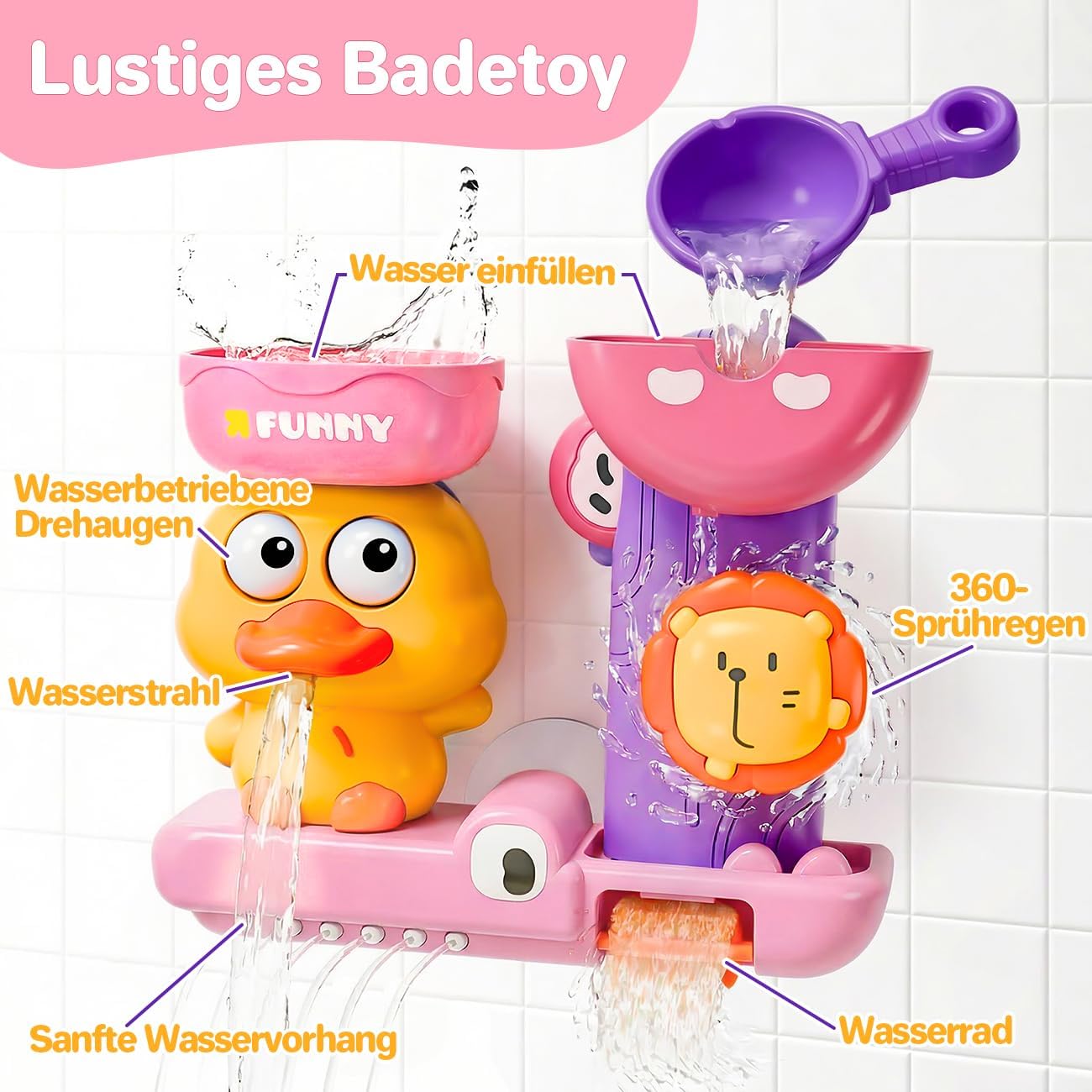 Thumbnail 5 de Badespielzeug mit 3 Saugnäpfen fürs Bad ab 1 Jahr