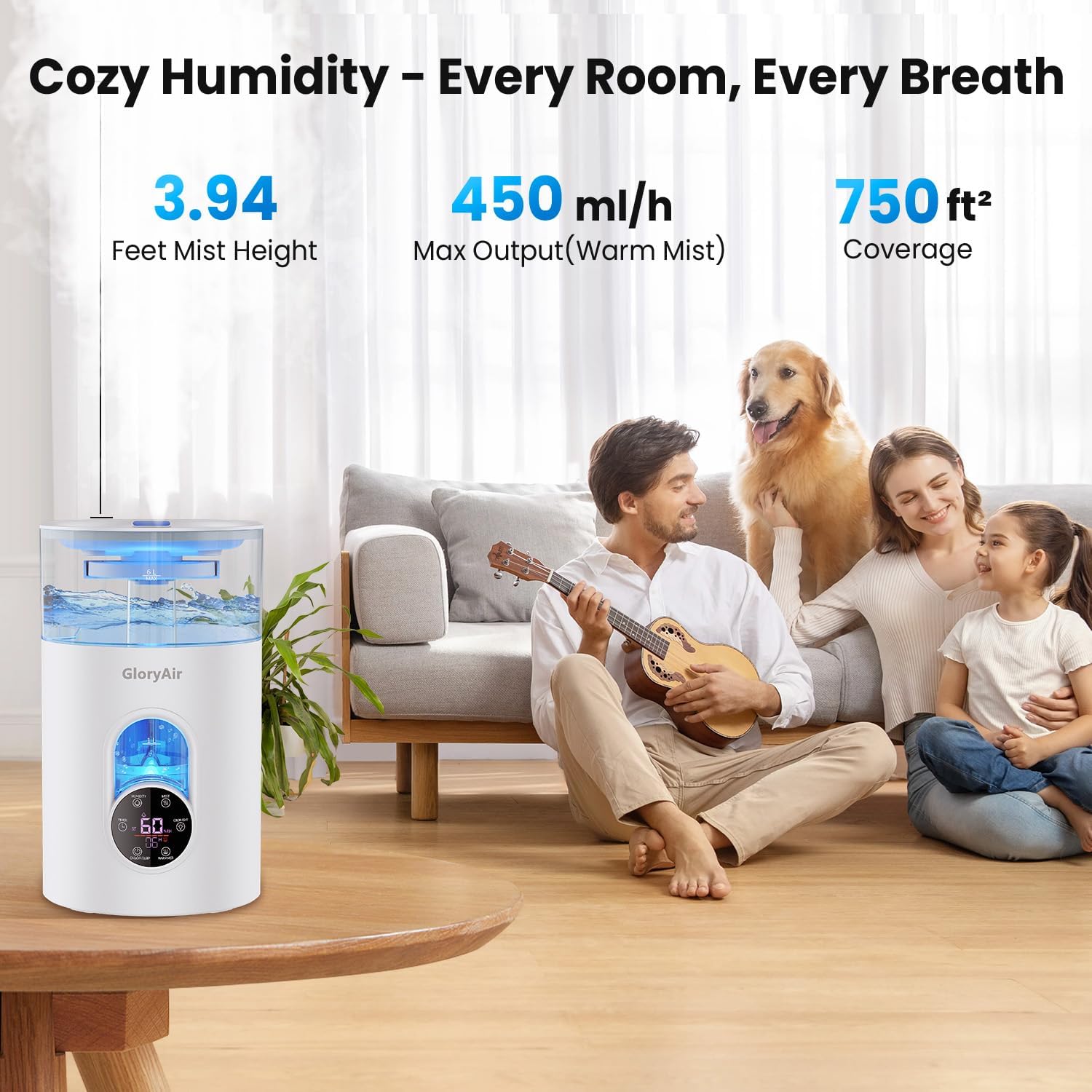 Thumbnail 4 de GloryAir 6L Quiet Humidifier with Smart Humidity Control 💧