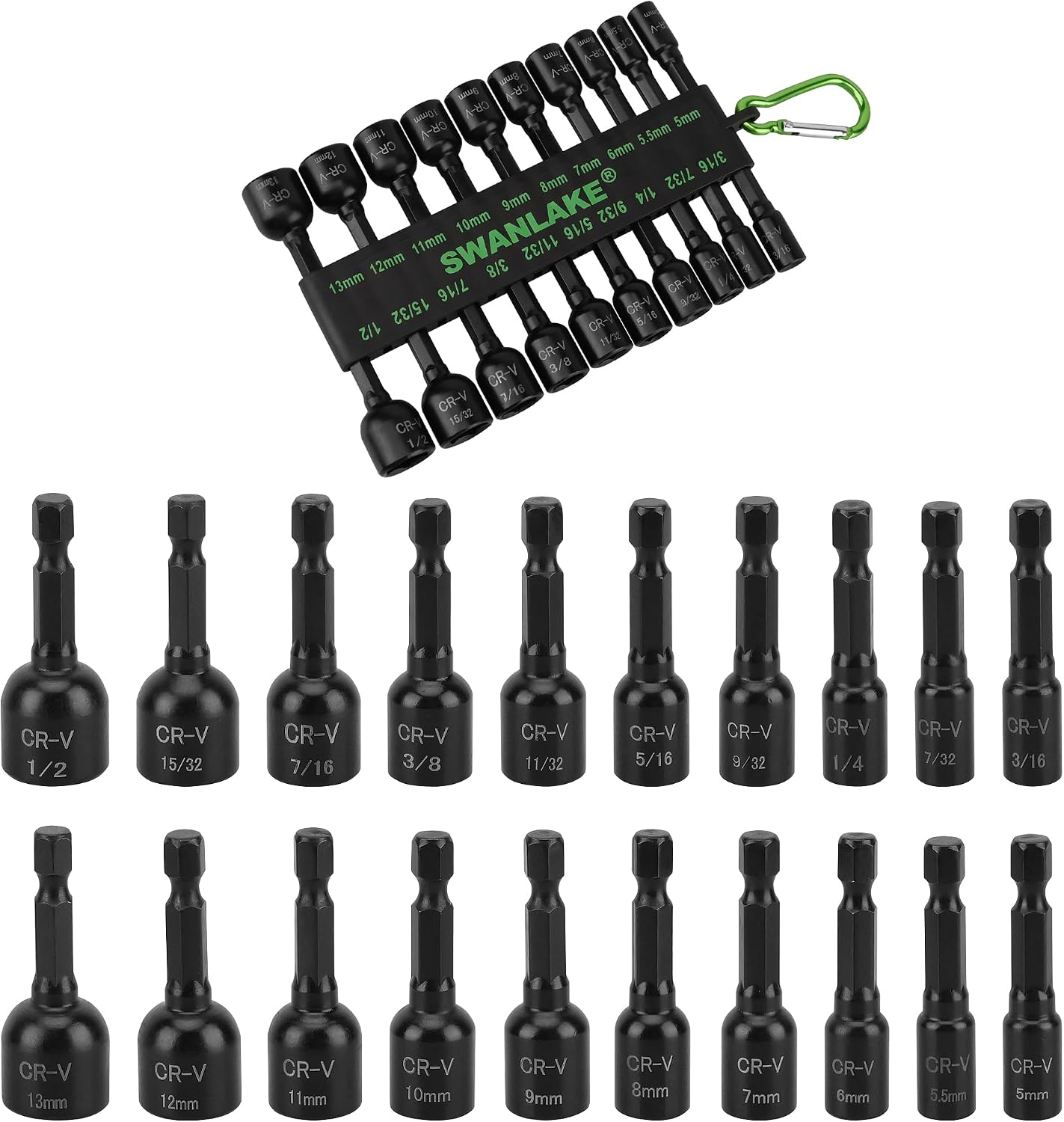 Detalle de Magnetic Nut Driver Set, 20-Piece