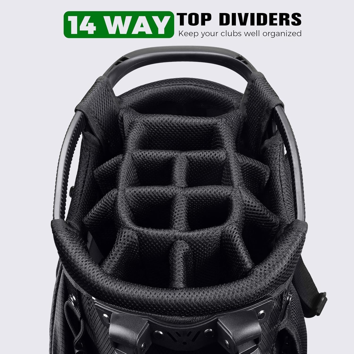 Detalle 2 de Findway 14 Way Golf Stand Bag – Lightweight Stand Carry Bag for Men and Women