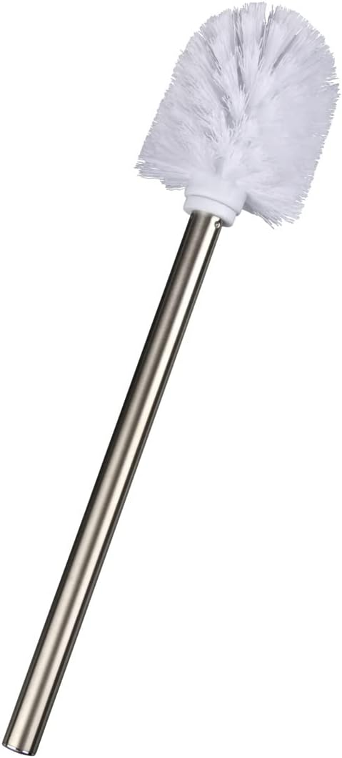 Detalle de WENKO Brosse de rechange avec manche en acier inox mat blanc – tête interchangeable