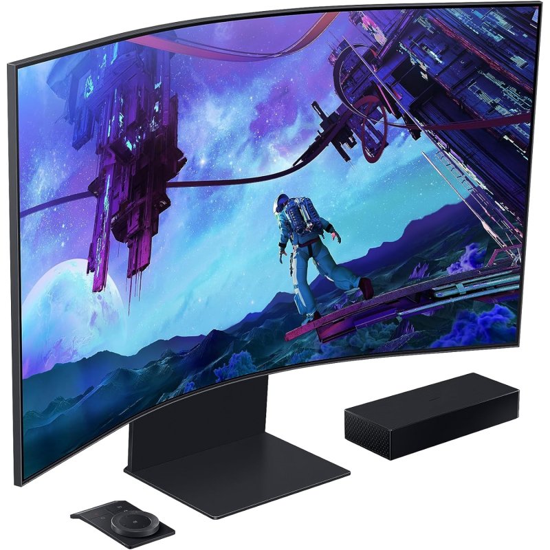 Detalle de Samsung Odyssey Ark G97NC 55" LED VA 4K, 165 Hz, FreeSync Premium Pro y Curva 1000R