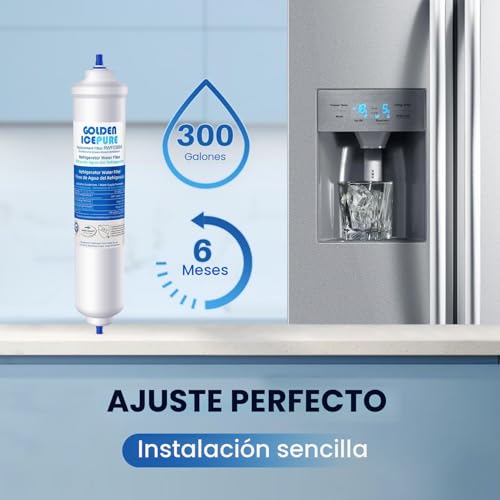 Thumbnail 6 de GOLDEN ICEPURE Filtro de Agua para Refrigerador — compatibles con Samsung y LG (4 piezas)