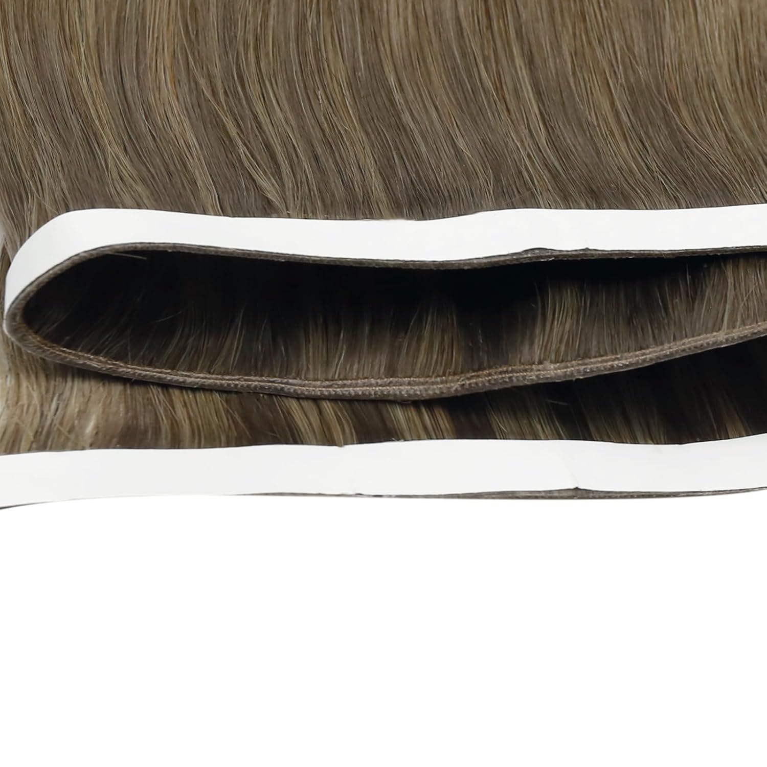 Detalle de LaaVoo Tape-in Weft Echthaar Extensions Ombre Blond – 45 cm, 50 g pro Stück
