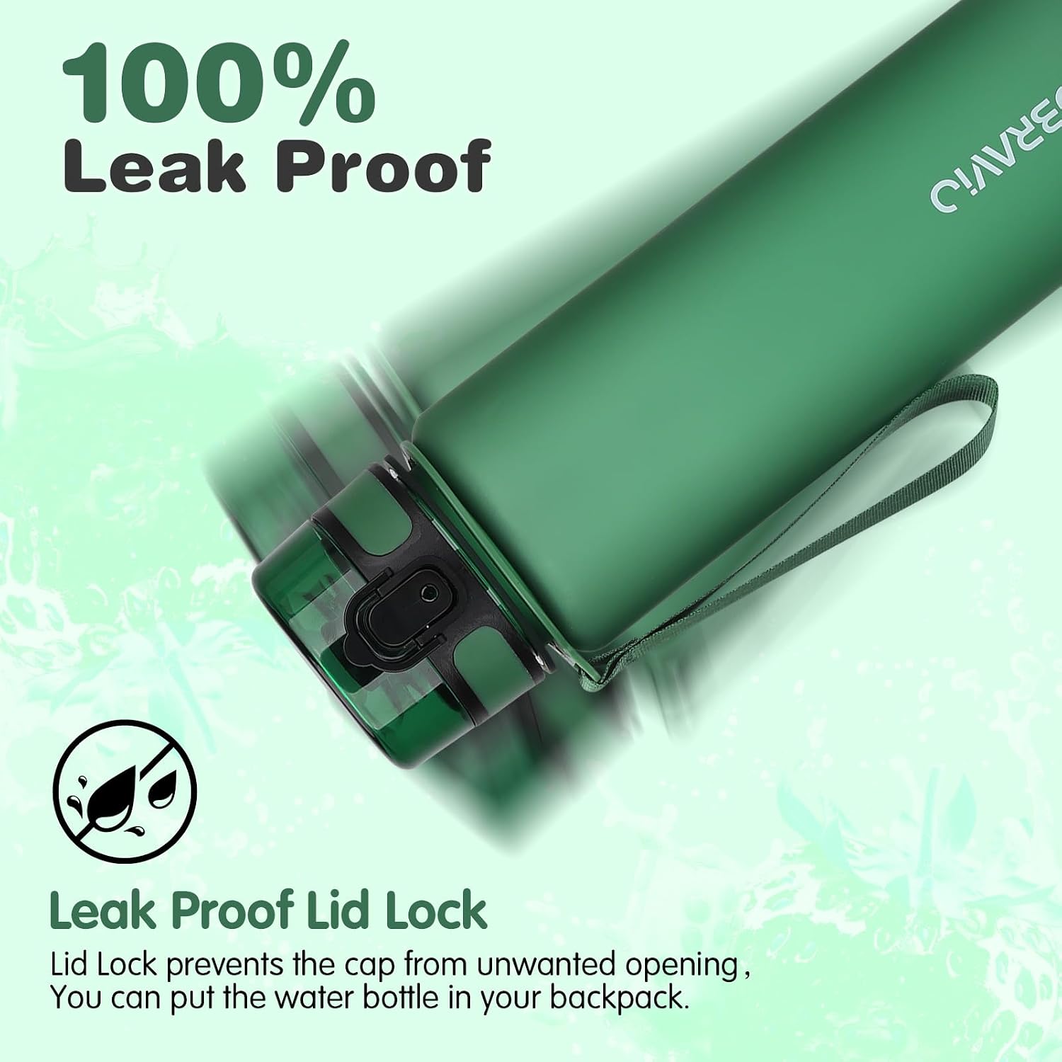 Detalle de Gobravio 1L BPA free sports bottle