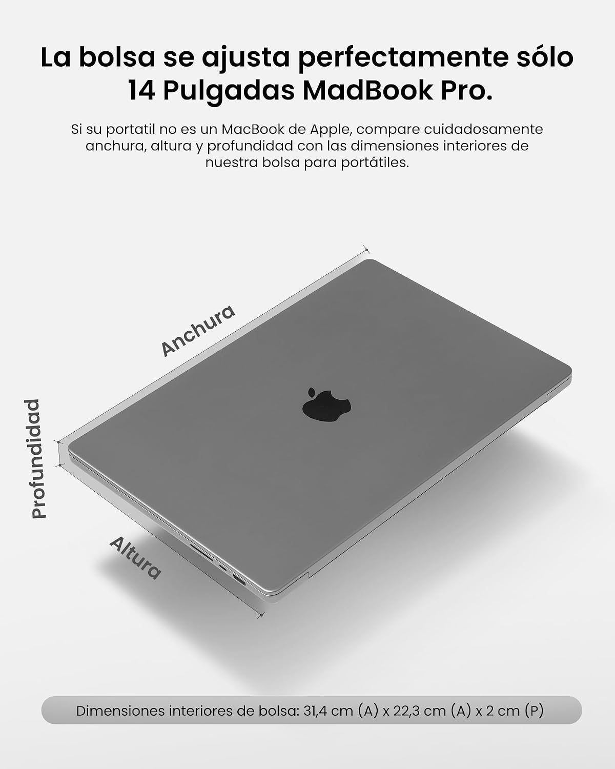 Thumbnail 8 de tomtoc 14" MacBook Pro 360° Funda Ligera y Suave
