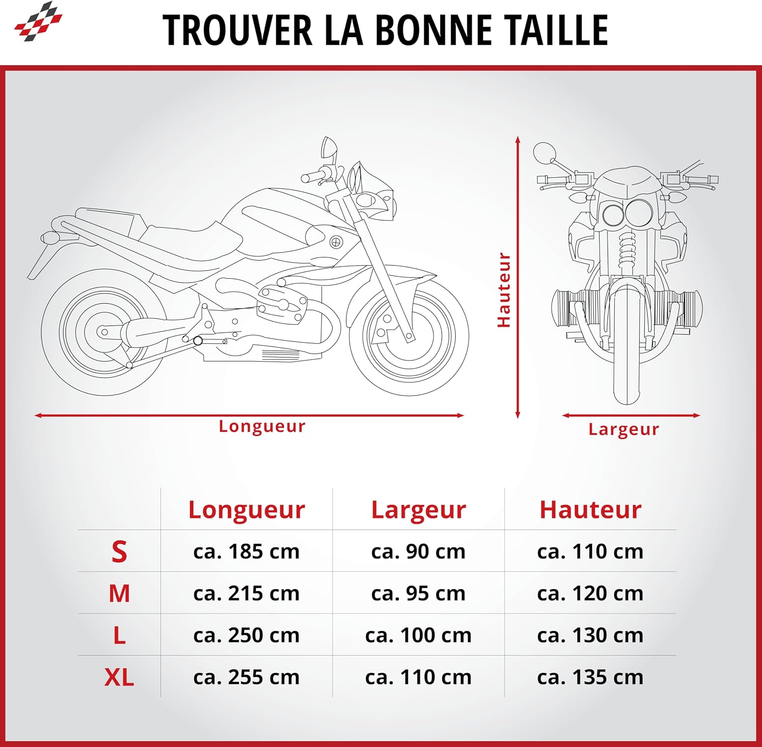 Thumbnail 5 de WALSER All Weather Basic L bâche Moto 250x100x130 cm 🏍