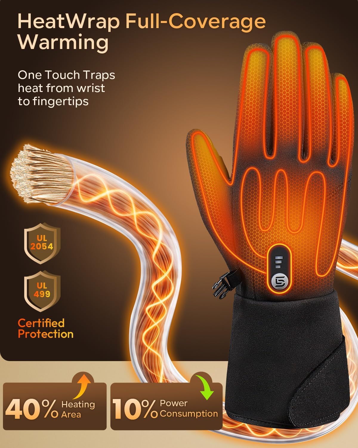 Thumbnail 1 de Heated Gloves with 7.4V Battery