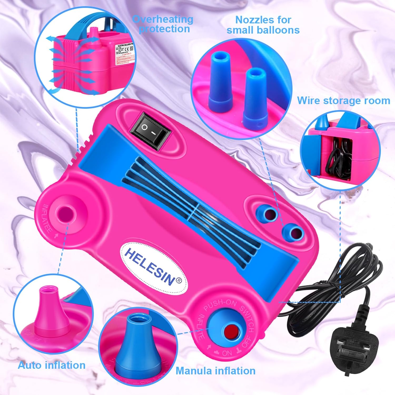 Detalle 2 de Electric Balloon Pump 600W professional air pump ๐