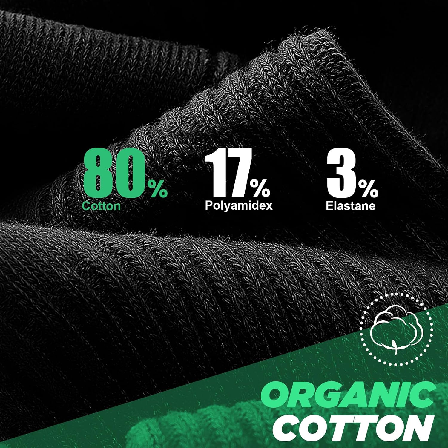 Detalle 2 de Hiking socks 47–50, PULlOU cotton blend