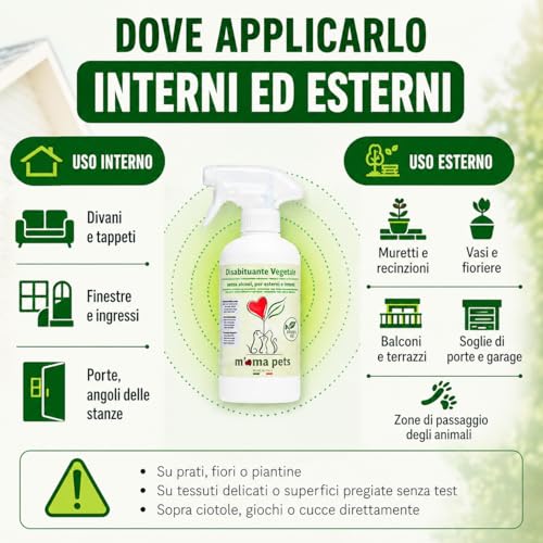 Thumbnail 3 de M' MA PETS 100% Natural Repellent per cani e gatti – Urine Spray, 500 ml, Made in Italy