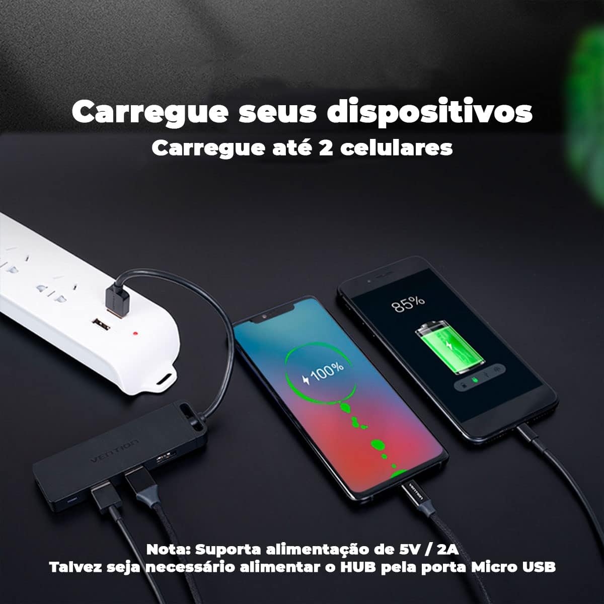 Thumbnail 1 de VENTION USB Hub 3.0 4‑Port with 100cm Cable