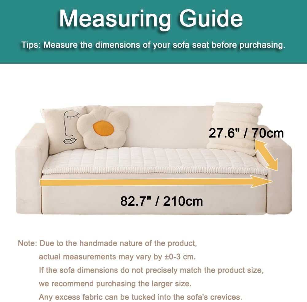 Thumbnail 2 de Awjcsv Couch Cover 82.7" 🛋