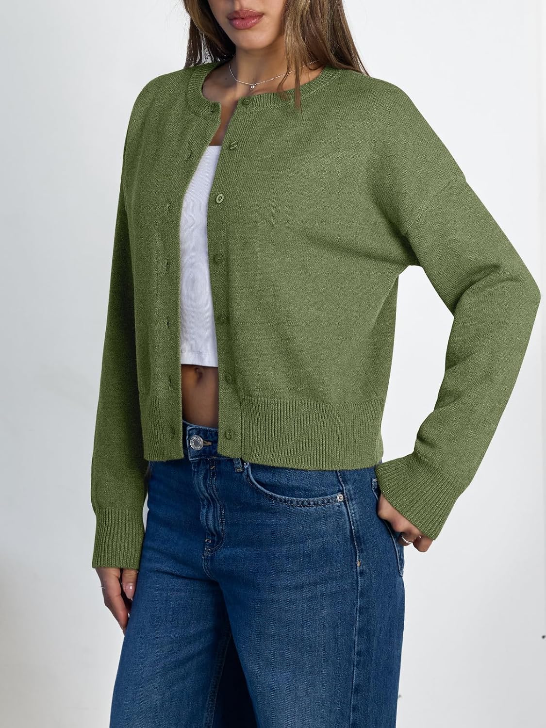 Detalle de LILLUSORY Cropped Knit Cardigan