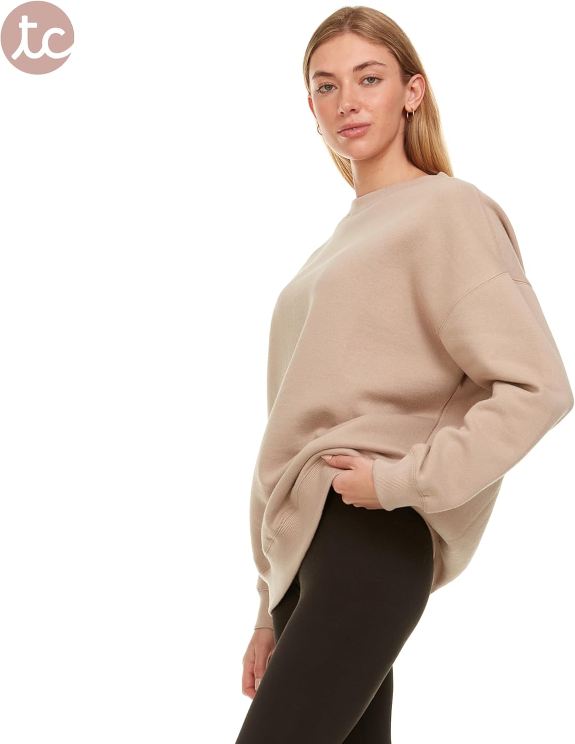 Thumbnail 3 de Oversized Sweatshirt for Women – Crewneck Fleece Pullover (Plus Size Included)