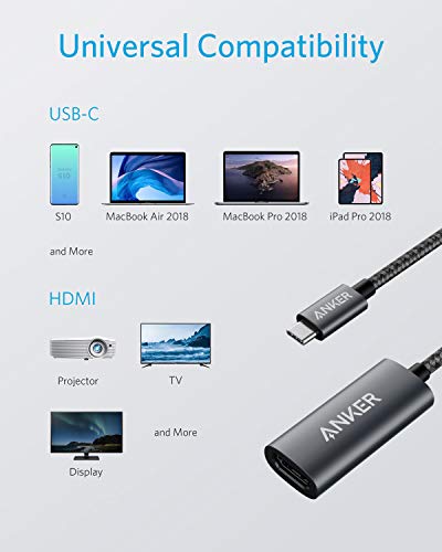 Detalle de Anker 310 USB-C to HDMI Adapter (4K@60Hz) — USB-C to HDMI for MacBook Pro/Air, iPad Pro, Thunderbolt 3