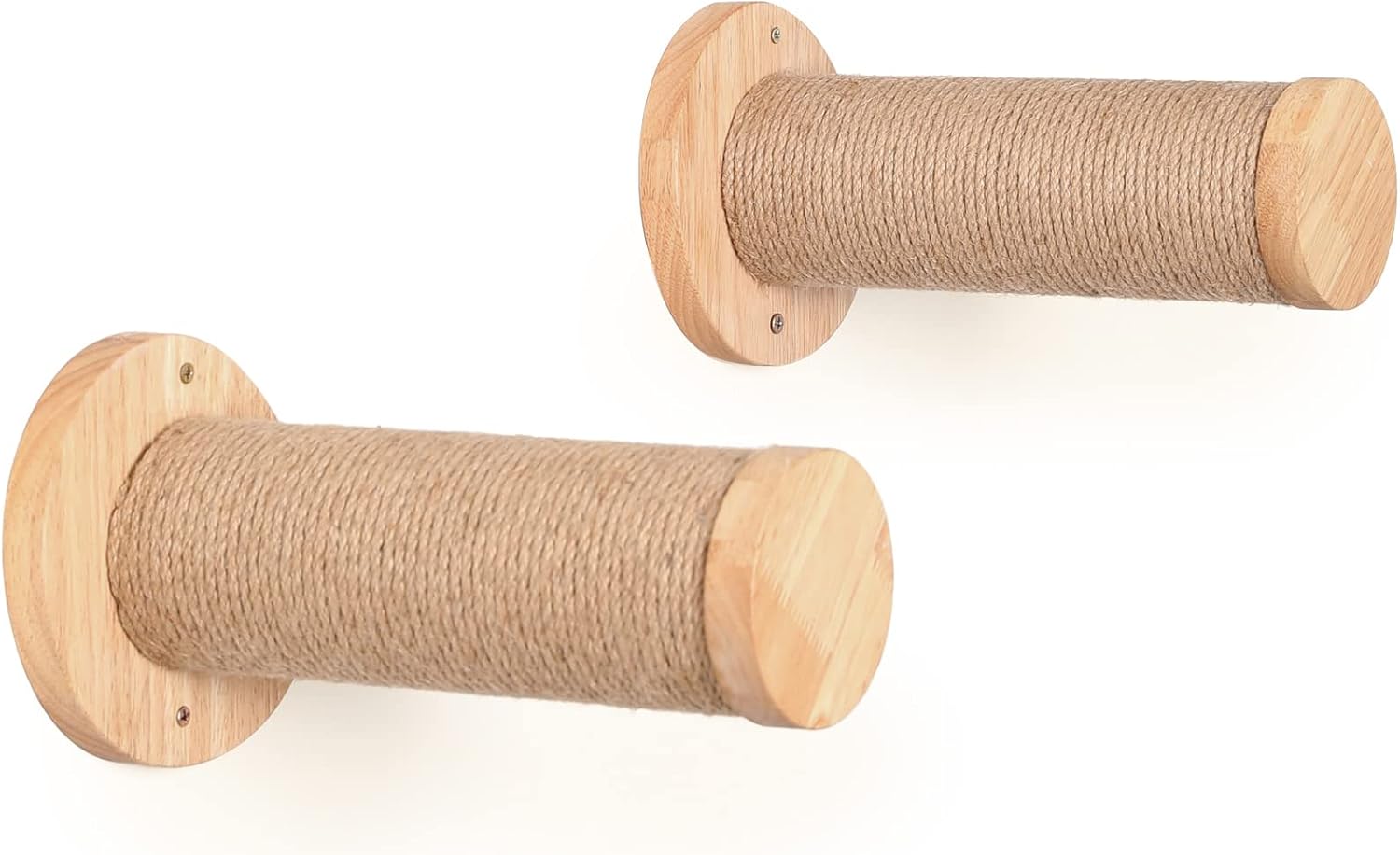 Detalle de FUKUMARU Meuble Mural pour Chat – Marche d'escalade 30 cm, lot de 2, avec grattage en jute