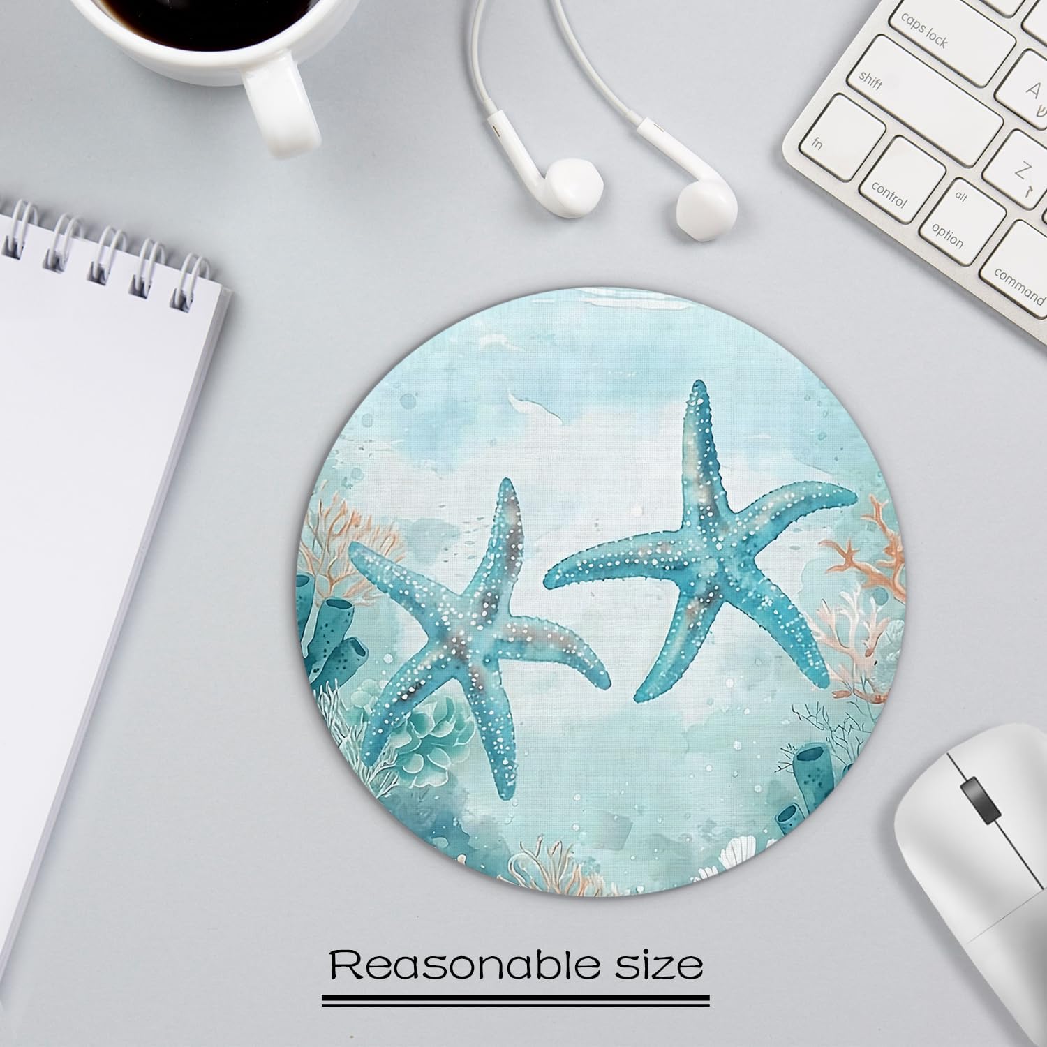 Detalle de GDJIEGBC Sea Starfish Mouse Pad 7.9 x 7.9 Inch