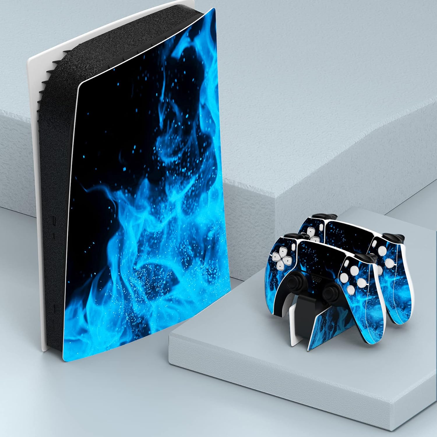 Detalle de PlayVital Pegatina Completa PS5 Edición Digital 🦋