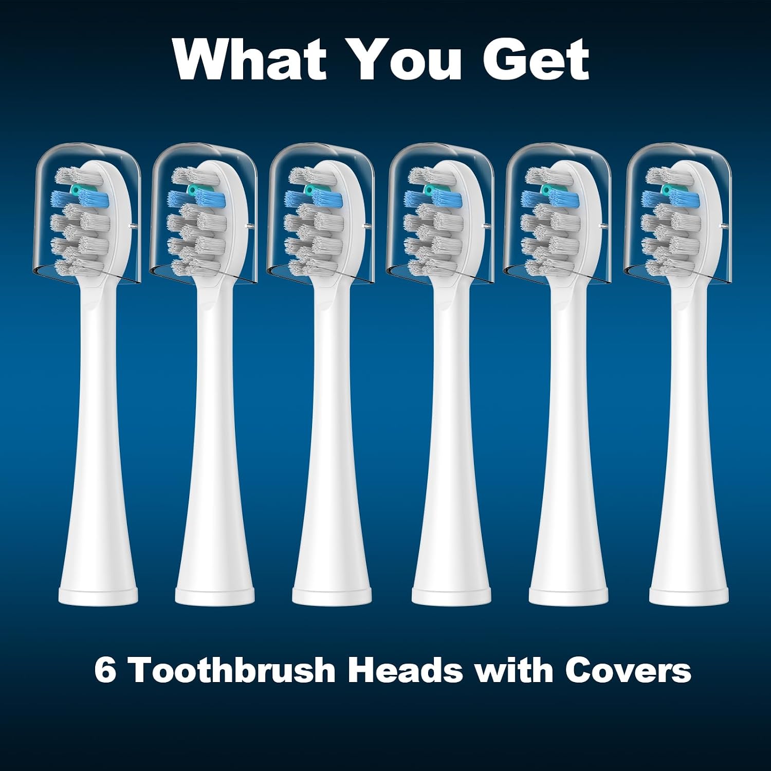 Thumbnail 5 de FitMount 6-Pack Toothbrush Heads for WaterPik 🦷